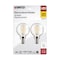 Satco 4-Watt G16.5 LED - Clear - Candelabra Base - 2700K - 350 Lumens - 120 Volts, 2PK S21810 - alternate 4